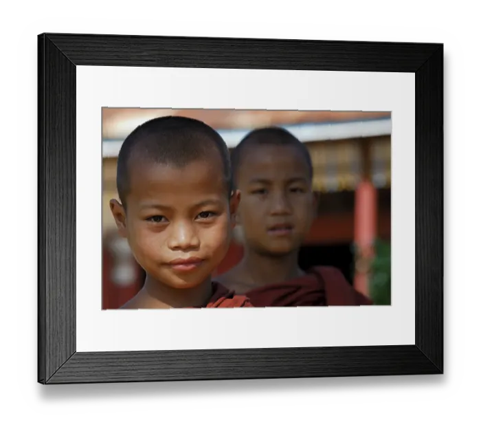 Framed Print : Young monks, Inle Lake, Myanmar Framed Print : Young monks, Inle Lake, Myanmar
