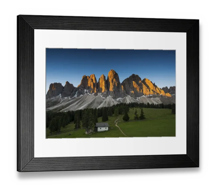 Framed Print : Sunrise, Glatschalm, Geislerspitzen