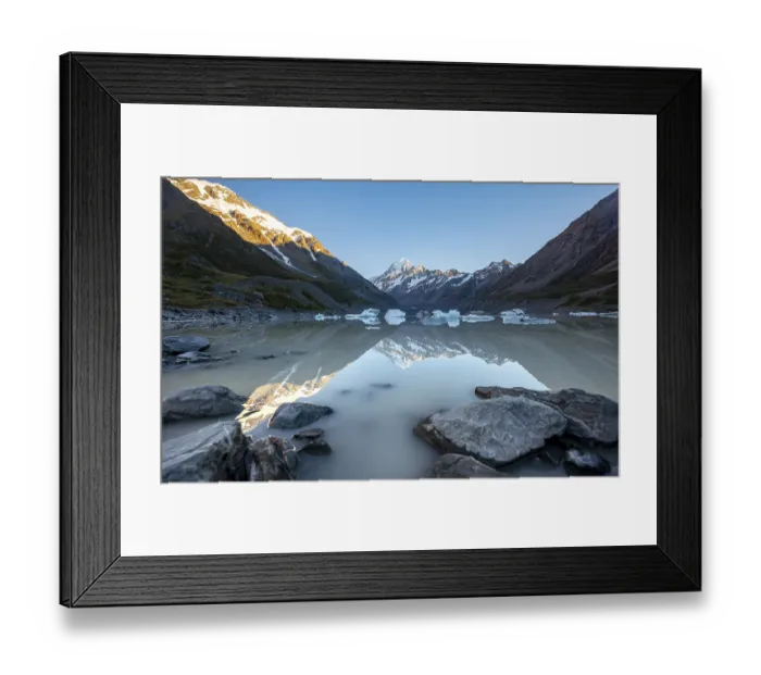 Framed Print : Mount Cook in morning light, sunrise Framed Print : Mount Cook in morning light, sunrise
