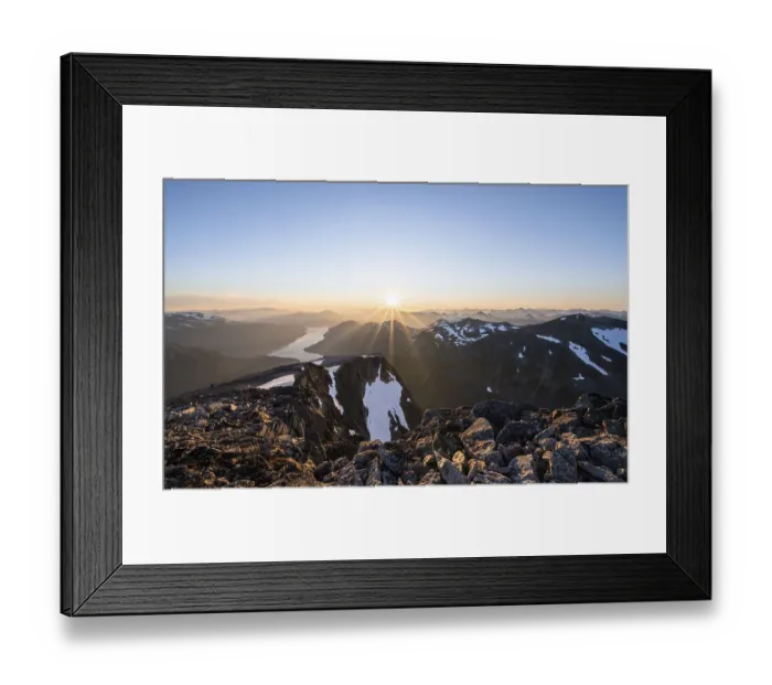 Framed Print : View of mountains and fjord Faleidfjorden Framed Print : View of mountains and fjord Faleidfjorden