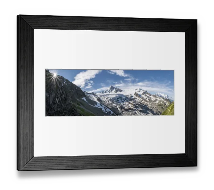 Framed Print : Glacier du Tour, Glacier and mountain peaks Framed Print : Glacier du Tour, Glacier and mountain peaks