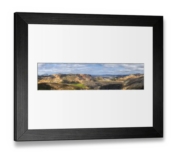 Framed Print : View from Blahnukur, Landscape panorama Framed Print : View from Blahnukur, Landscape panorama