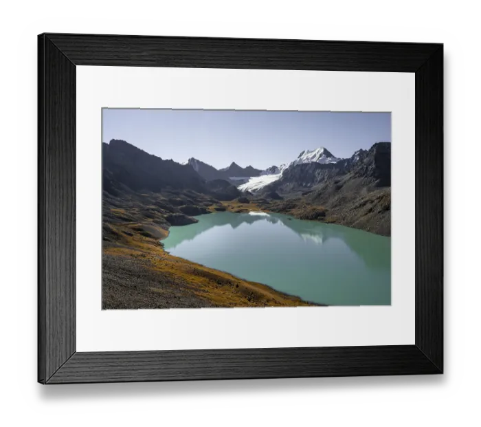 Framed Print : Dramatic landscape, Tien Shan high mountains