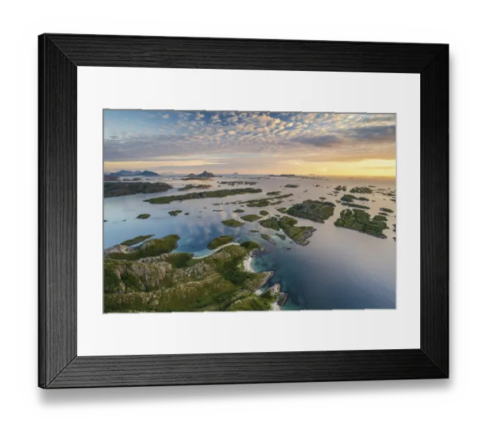Framed Print : View from the mountain Rodoylova to the island world Framed Print : View from the mountain Rodoylova to the island world