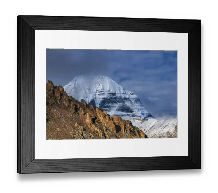 Framed Print : Mount Kailash along the Kailash Kora Framed Print : Mount Kailash along the Kailash Kora