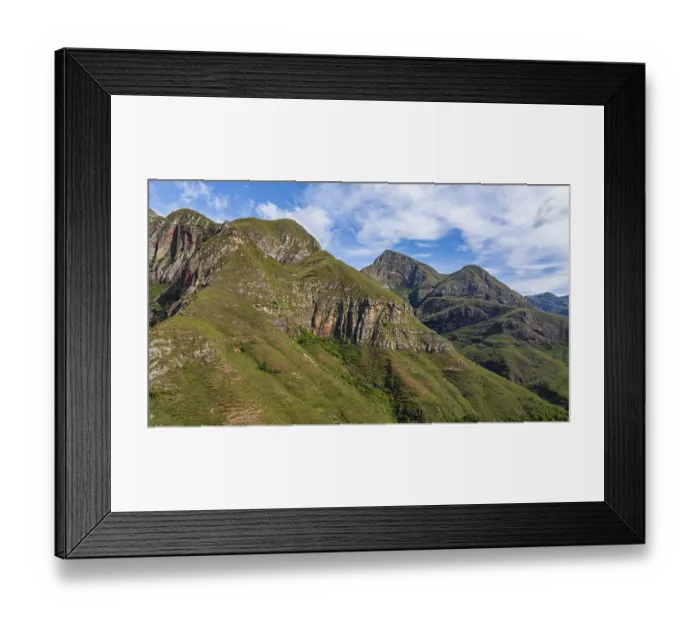 Framed Print : Aerial of the Mountains around Framed Print : Aerial of the Mountains around
