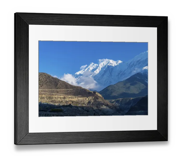 Framed Print : Nilgiri mountain, Jomsom, Nepal, Asia