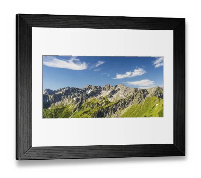 Framed Print : Mountain panorama from Fellhorn Framed Print : Mountain panorama from Fellhorn