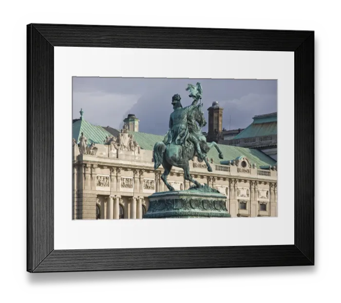Framed Print : Statue of Archduke Charles of Austria at Heldenplatz square
