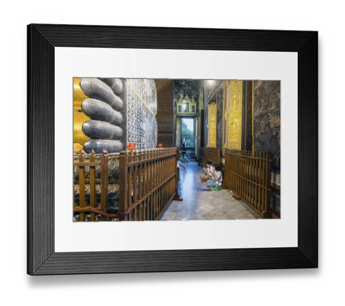 Framed Print : Wat Pho, temple of the reclining Buddha