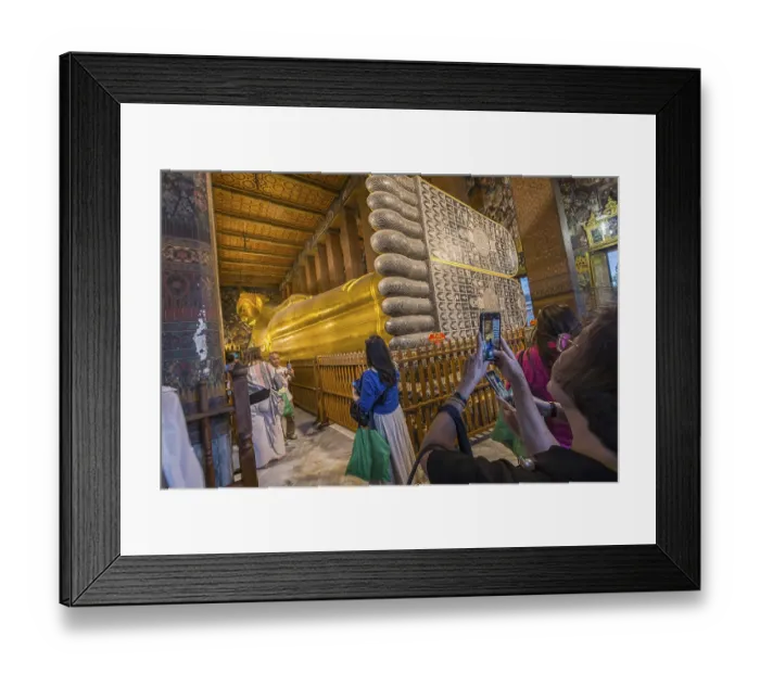 Framed Print : Wat Pho, temple of the reclining Buddha