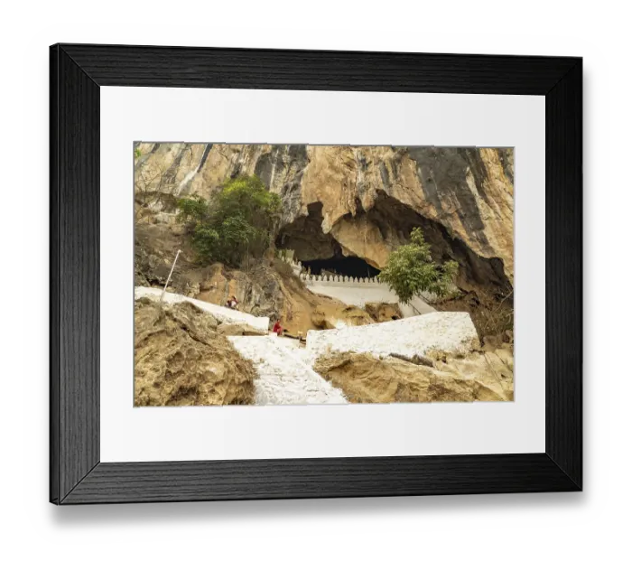 Framed Print : Entrance to the Pak Ou Caves near Luang Prabang Framed Print : Entrance to the Pak Ou Caves near Luang Prabang