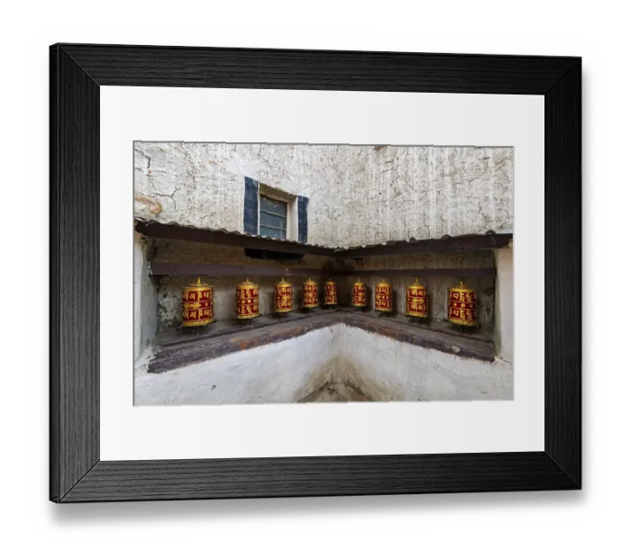 Framed Print : Stupas (chTrten) in Lo-Manthang village