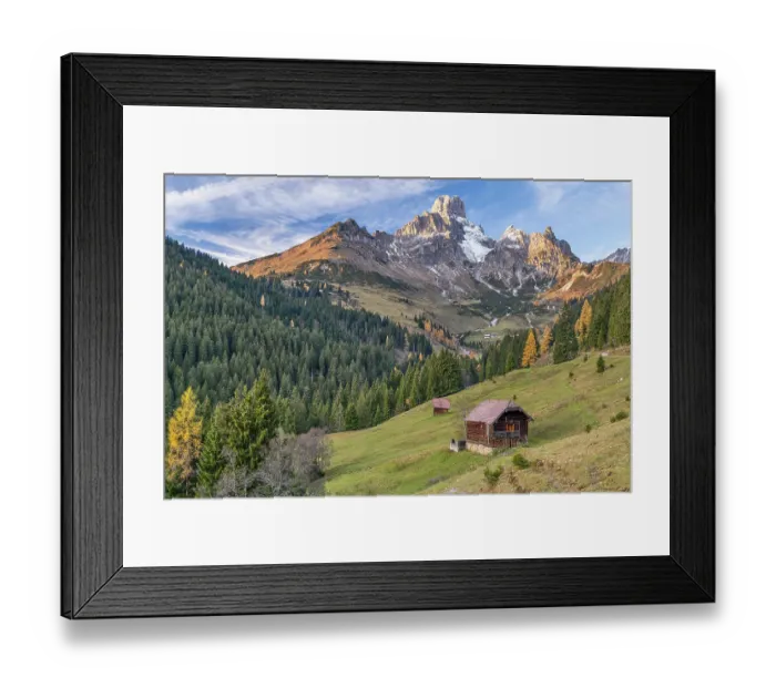 Framed Print : Aualm in front of the large Bischofsmuetze Framed Print : Aualm in front of the large Bischofsmuetze