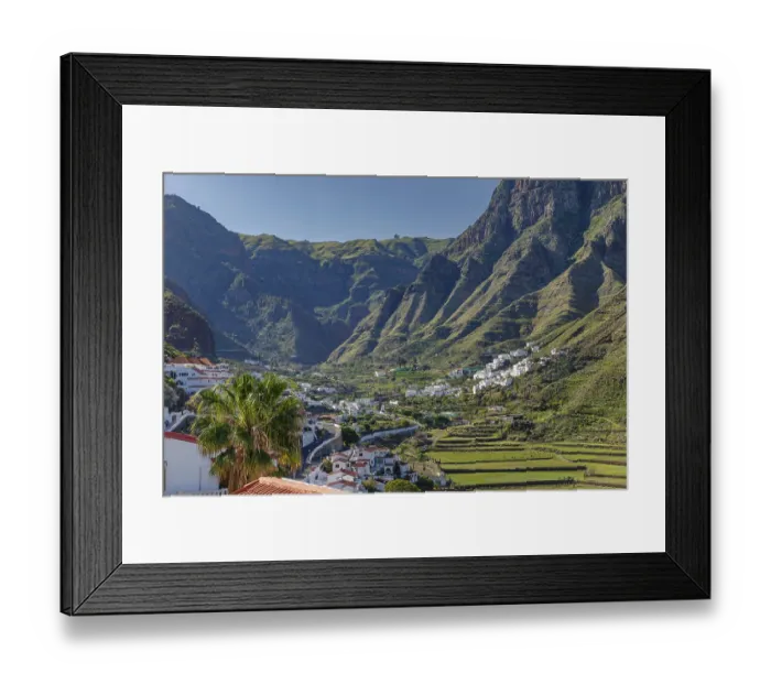 Framed Print : Valley of Agaete, Barranco de Agaete