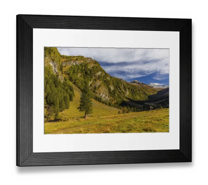 Framed Print : Doesen valley, Hohe Tauern National Park