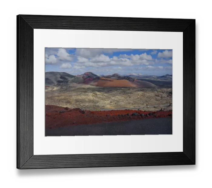 Framed Print : Volcanic landscape of the Fire Mountains