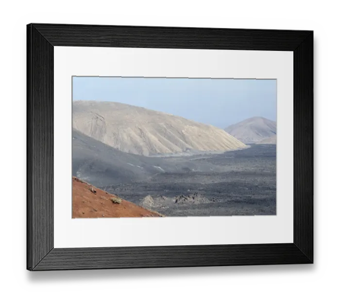 Framed Print : Volcanic landscape, Timanfaya National Park