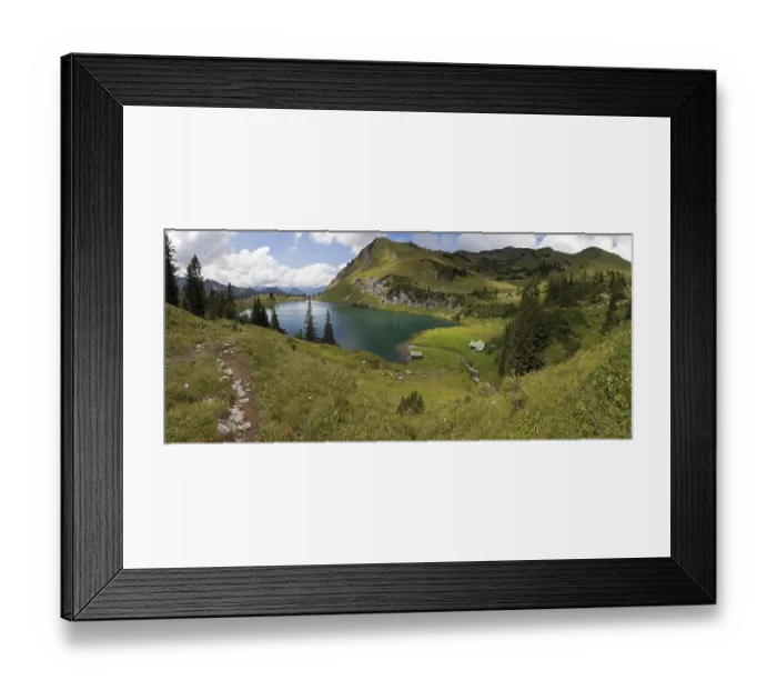 Framed Print : View of Seealpsee and Seekoepfel