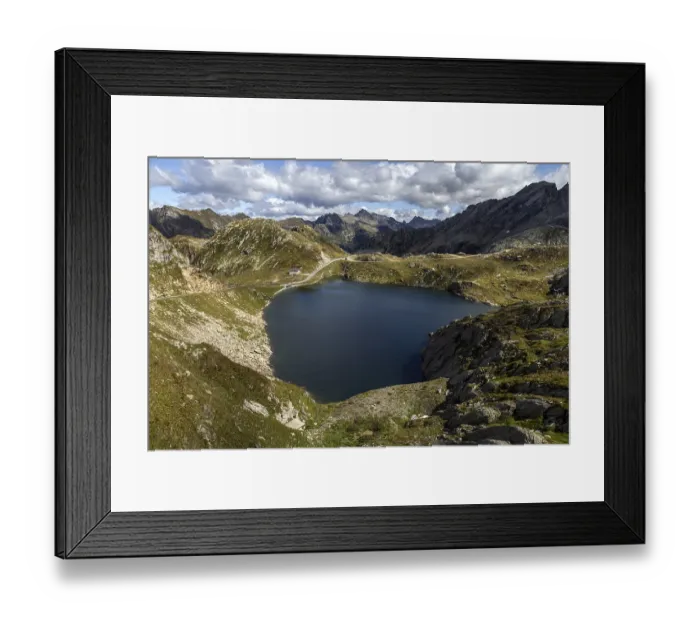 Framed Print : Lake Scuro, Lago Scuro, Sambuco valley