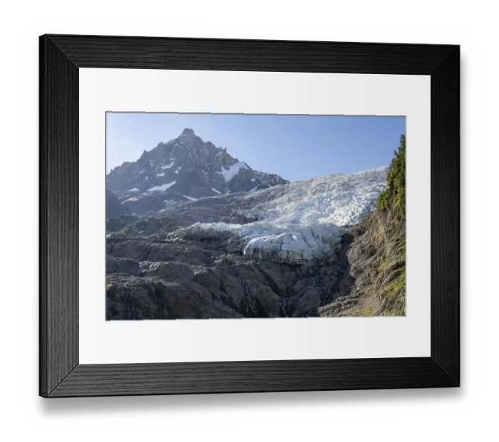 Framed Print : Impressive mountain landscape with glacier