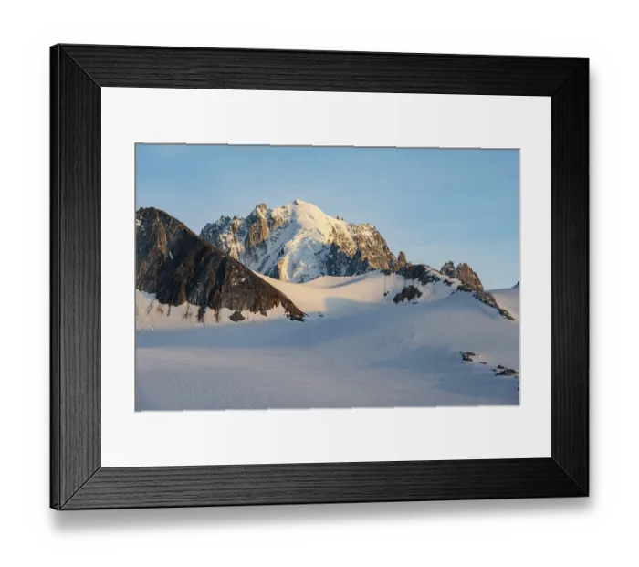 Framed Print : High alpine mountain landscape at sunset Framed Print : High alpine mountain landscape at sunset