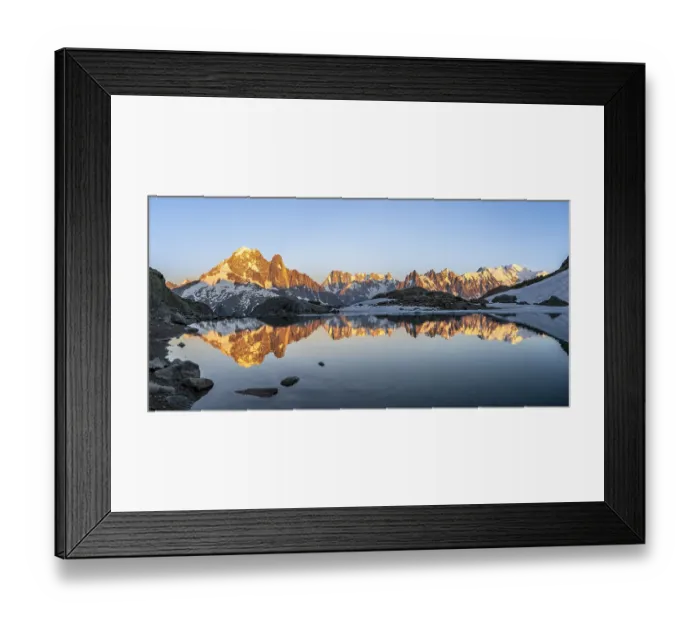 Framed Print : Evening mood, mountain landscape at sunset