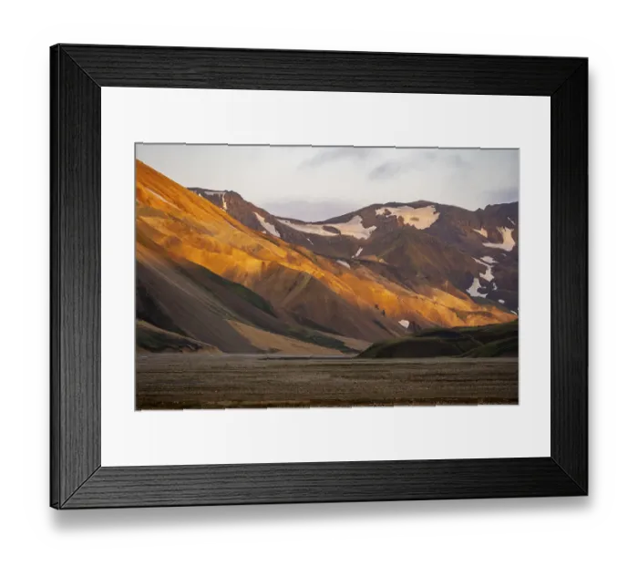 Framed Print : Rhyolite mountains, Landscape at Landmannalaugar Framed Print : Rhyolite mountains, Landscape at Landmannalaugar
