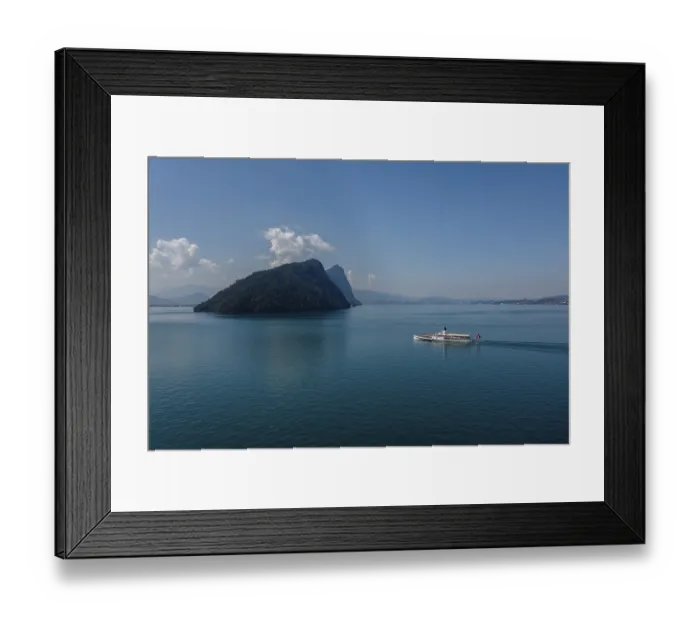 Framed Print : Paddle steamer on Lake Lucerne