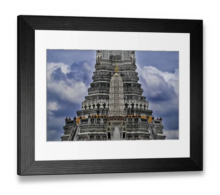 Framed Print : Thonburi-Pagode des Wat Arun, Bangkok Framed Print : Thonburi-Pagode des Wat Arun, Bangkok