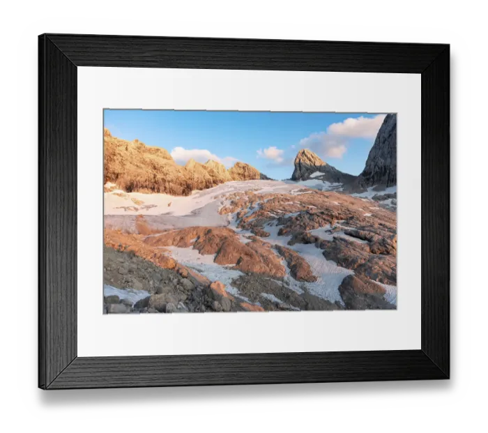 Framed Print : Evening atmosphere, Alpine landscape