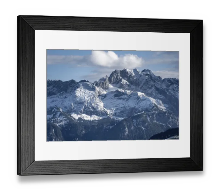 Framed Print : Dreitorspitze, mountains with snow Framed Print : Dreitorspitze, mountains with snow