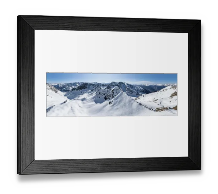 Framed Print : Alpine panorama, Mitterzeigerkogel
