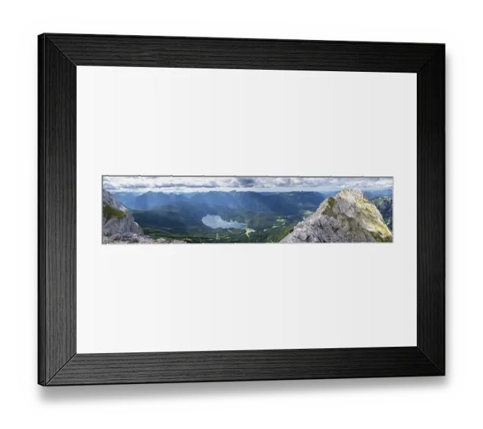 Framed Print : Alpine panorama, Waxenstein on the right