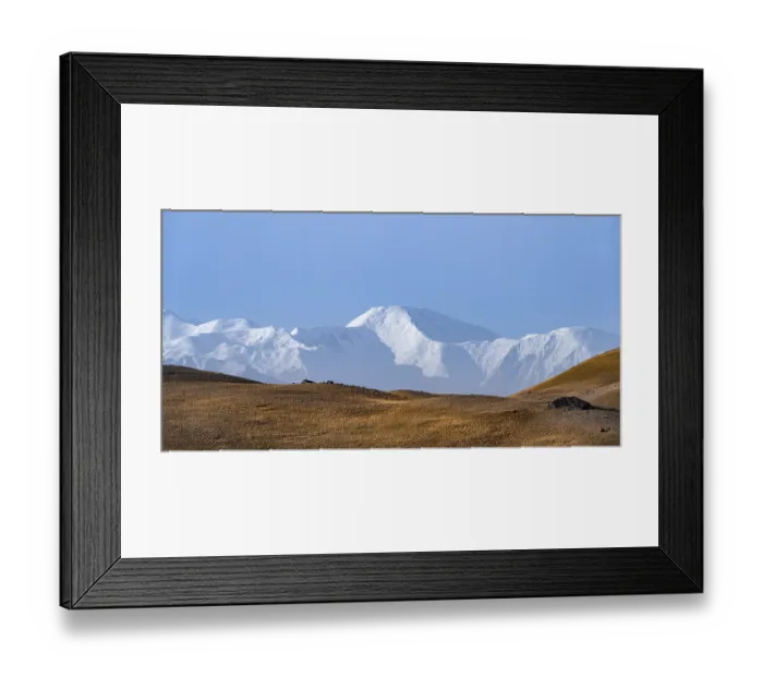 Framed Print : Snow-capped mountains, Pamir Mountains