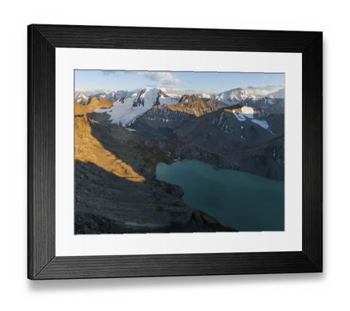 Framed Print : Evening mood, mountain panorama