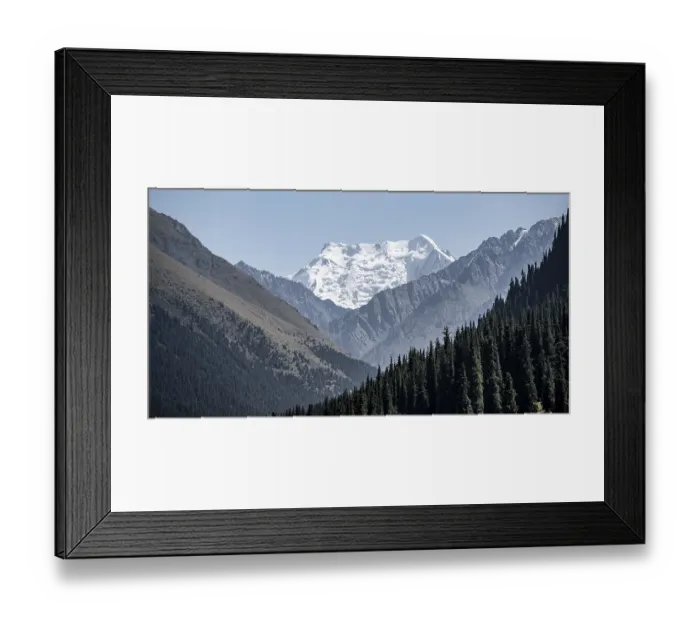 Framed Print : High mountains in the mountain valley near Altyn Arashan