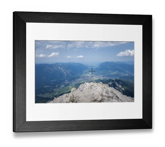 Framed Print : Summit of the Alpspitze, Wetterstein range Framed Print : Summit of the Alpspitze, Wetterstein range