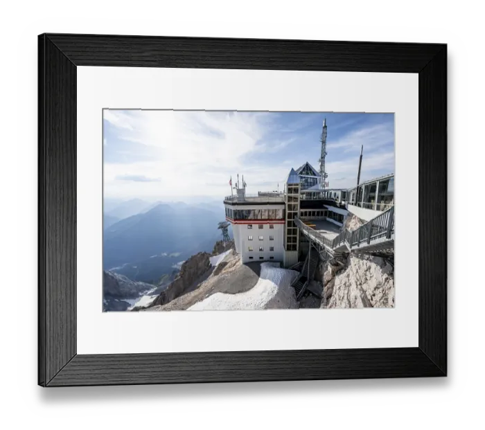 Framed Print : Mountain station of the Tiroler Zugspitzbahn