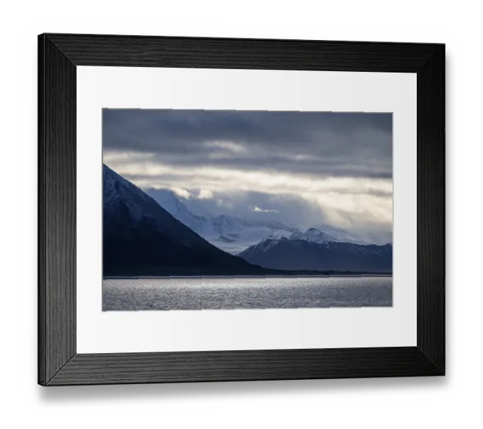 Framed Print : Cloudy mountains, Jarlsbergland