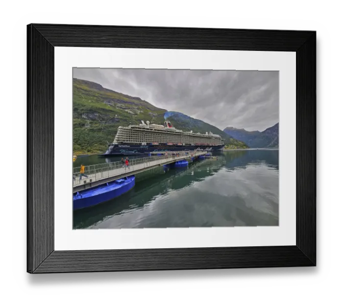 Framed Print : A large cruise ship, Mein Schiff 6
