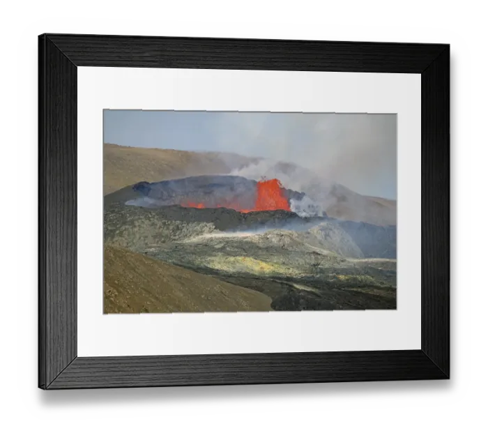Framed Print : Lava fountains and volcanic craters Framed Print : Lava fountains and volcanic craters