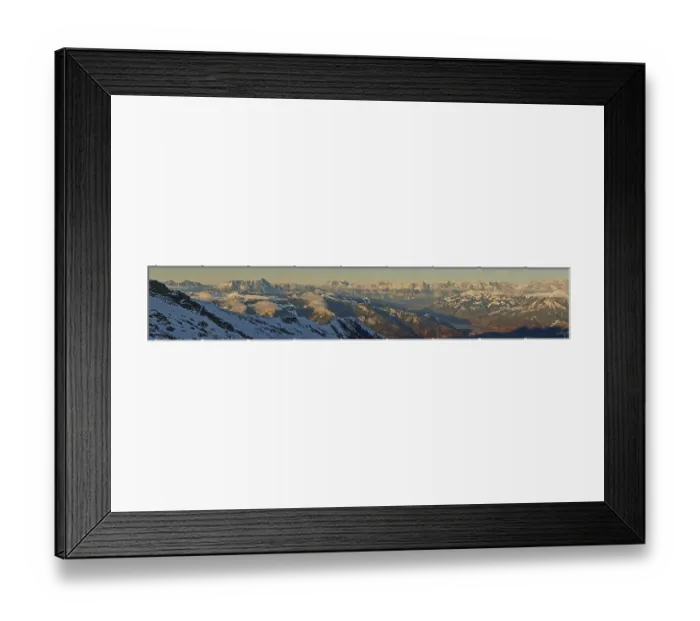 Framed Print : View from Mount Kitzsteinhorn on snow covered mountains