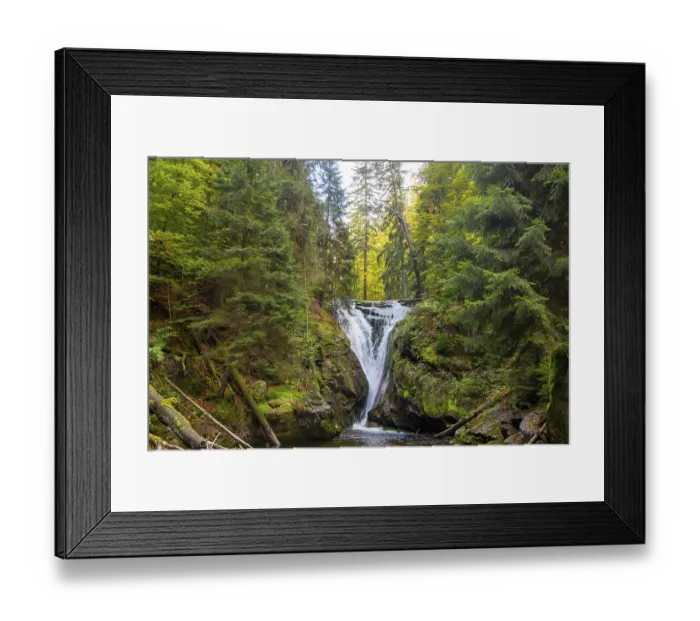 Framed Print : The Kochel Falls in Schreiberhau