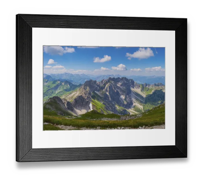 Framed Print : Mountain panorama from the Grosser Daumen