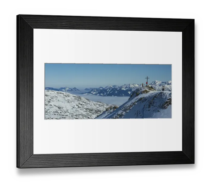 Framed Print : Hahnenkoepfle, 2085m, Gottesacker plateau