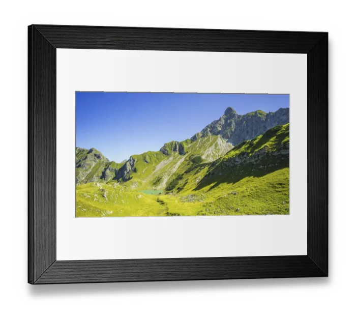 Framed Print : Upper Gaisalpsee, behind it the Nebelhorn (2224m) Framed Print : Upper Gaisalpsee, behind it the Nebelhorn (2224m)