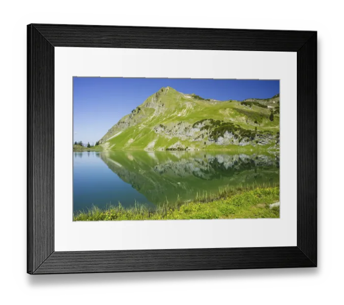 Framed Print : Seealpsee and Seekoepfel, 1919m Framed Print : Seealpsee and Seekoepfel, 1919m