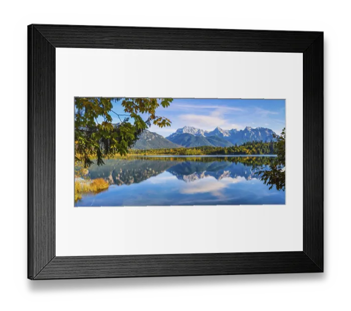 Framed Print : Barmsee, behind it the Karwendel mountains Framed Print : Barmsee, behind it the Karwendel mountains