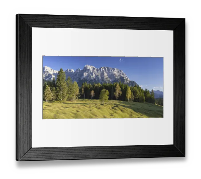 Framed Print : Hummock meadows between Mittenwald and Kruen